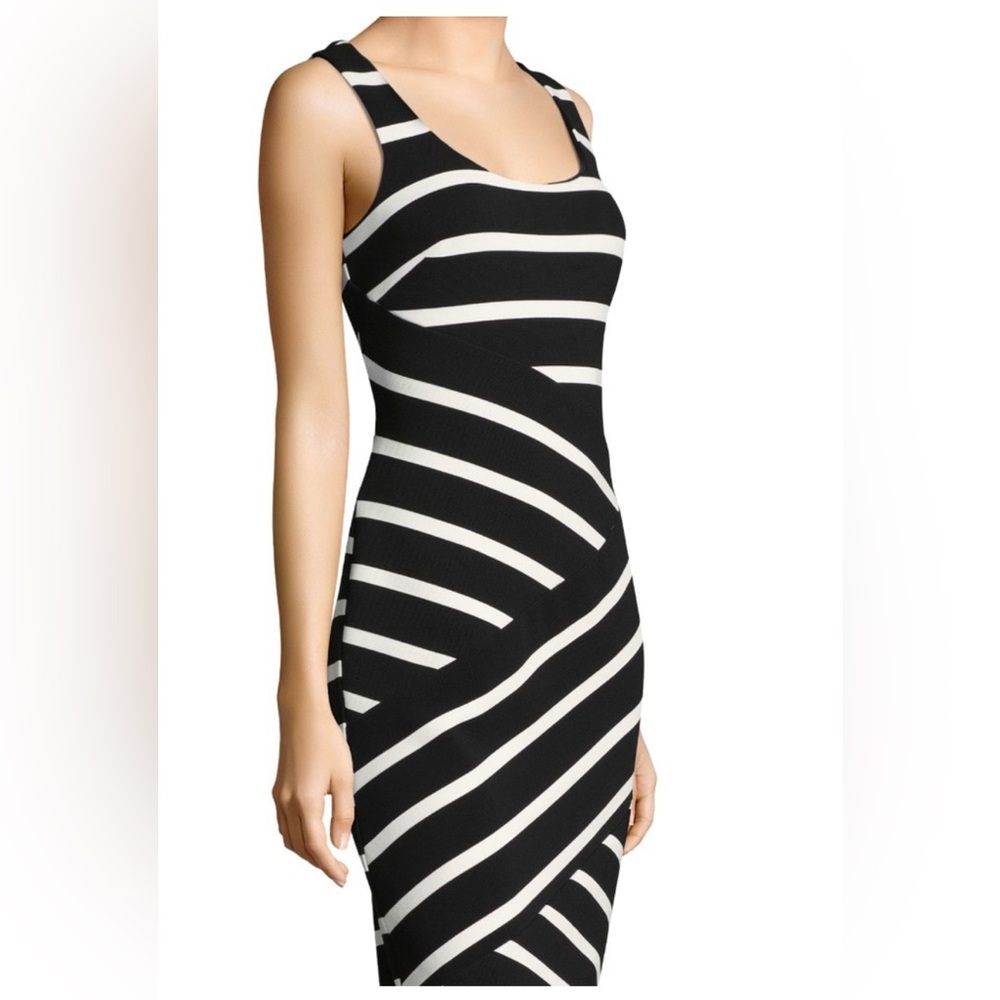 Adrianna Papell Ottoman Striped Sheath. 4P